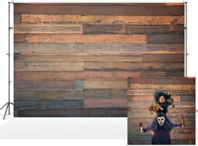 img 4 attached to 📸 Basifoto Retro Brown Wood Backdrops: Wooden Wall Photo Backgrounds for Pictures, 7x5ft