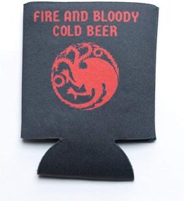 img 3 attached to 🍺 Game of Thrones Inspired House Sigil Beer Sleeves: Collectible Set of 4 with Witty Phrases - Packaged in Gift Box