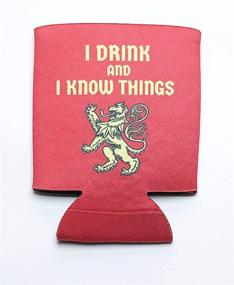 img 2 attached to 🍺 Game of Thrones Inspired House Sigil Beer Sleeves: Collectible Set of 4 with Witty Phrases - Packaged in Gift Box