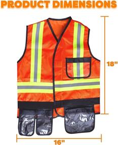 img 2 attached to 👷 Authentic TeganPlay Construction Worker Costume in Striking Orange Shade