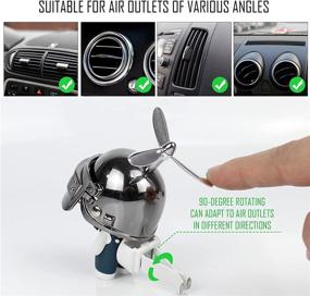 img 3 attached to Collyon Auto Rubber Duck Car Air Conditioning Outlet Clip: Fun Car Vent Air Fresheners with Light Fragrance Interior Decoration - Cute Car Air Freshener and Accessories Diffuser