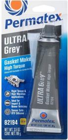 img 3 attached to 🔧 Permatex 82194 Ultra Grey Rigid High-Torque RTV Silicone Gasket Maker: Superior Performance in a 3.5 oz. Size