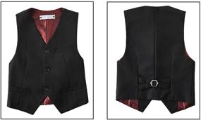 img 3 attached to Buttons Adjustable Formal Dresswear Outfits Boys' Clothing