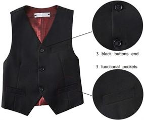 img 2 attached to Buttons Adjustable Formal Dresswear Outfits Boys' Clothing