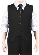 buttons adjustable formal dresswear outfits boys' clothing logo