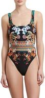 👙 stylish and comfy: kenneth cole new york women's over the shoulder one piece swimsuit logo