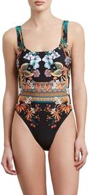 img 3 attached to 👙 Stylish and Comfy: Kenneth Cole New York Women's Over The Shoulder One Piece Swimsuit