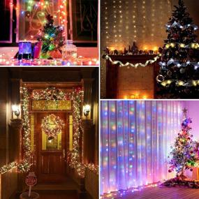 img 3 attached to 🌈 Multicolor Changing Fairy Lights with Remote Control - 33ft USB Powered, 100 RGB LED Bright Silver Wire Starry String Lights for Christmas Tree, Wedding Party, Indoor, Garden, Bedroom Holiday Decor