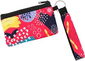 img 3 attached to 👜 Allydrew Neoprene Wristlet Wallet Lanyard Women's Handbags & Wallets for Stylish Convenience