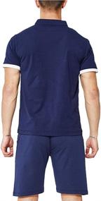 img 3 attached to TRACKSUIT Casual T Shirts Activewear Athletic Men's Clothing