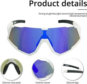 img 1 attached to 🕶️ MOLNIA Polarized Sports Sunglasses for Men and Women - UV 400 Eye Protection, Ideal for Cycling, Baseball, and Golf