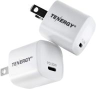 зарядное устройство tenergy для зарядки iphone включено, портативное аудио и видео логотип