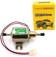 utsauto electric inline fuel pump: efficient 12v low pressure gas/diesel lawnmower fuel pump - 2.5-4 psi engine hep-02a logo