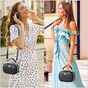 img 3 attached to Women's Adjustable Shoulder Crossbody Handbags with Removable Wallets