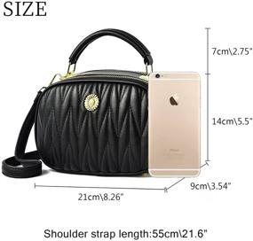 img 1 attached to Women's Adjustable Shoulder Crossbody Handbags with Removable Wallets