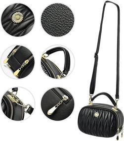 img 2 attached to Women's Adjustable Shoulder Crossbody Handbags with Removable Wallets