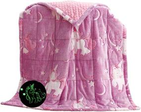 img 4 attached to Weighted Blanket Childrens Children Unicorn