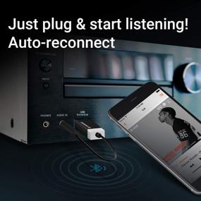 img 2 attached to 🚗 Адаптер BR1 Bluetooth Car Receiver от asseso: Компактное 3,5 мм Aux-устройство для беспроводного прослушивания музыки - Bluetooth 4.2, автоматическое подключение, не требует зарядки.