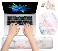 keyboard wrist rest and mouse pad with wrist support logo