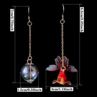 damleng funny cute acrylic resin simulation fish in bag dangle earrings - unique and lightweight goldfish dangle drop earrings. perfect jewelry gift for girls and women. logo