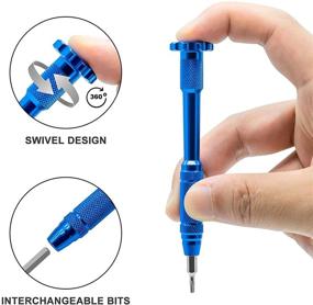 img 2 attached to 🔧 11 в 1 Набор прецизионных отверток для электроники, телефонов, часов, очков, ювелирных изделий и других изделий - набор отверток Phillips, плоскогубцев и торксов