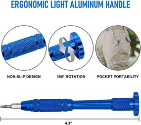 img 1 attached to 🔧 11 в 1 Набор прецизионных отверток для электроники, телефонов, часов, очков, ювелирных изделий и других изделий - набор отверток Phillips, плоскогубцев и торксов
