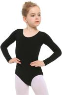 👯 girls long sleeve team basic leotard for ballet dance and gymnastics logo