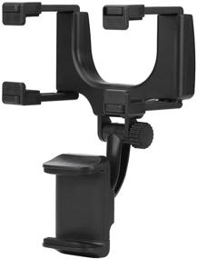img 4 attached to Rearview Mirror Holder Universal Smartphone