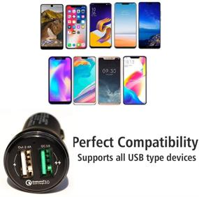 img 1 attached to 🔌 MAGNITTO Fast Car Charger Adapter 5.4A 30W Output Dual USB Port - Compatible with Samsung Galaxy S9 S8 S7, iPhone X 8 7, iPad Pro and More!