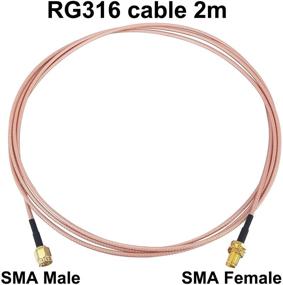 img 2 attached to 🔌 2M RG 316 WiFi Antenna Extension Cable - YOTENKO SMA Male to SMA Female RF Connector