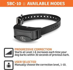 img 3 attached to SportDOG Brand NoBark 10 Collar - Rechargeable, Programmable Bark Collar - Waterproof & Submersible, Black: The Ultimate Solution for Dog Barking Control