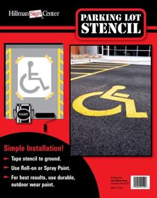 img 1 attached to 🅿️ Hillman 843409: Premium 28"x36" Handicapped Parking Stencil - Enhanced Accessibility (1-Pack)