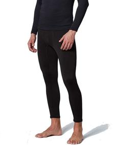 img 3 attached to ❄️ EXIO Men's Midweight Thermal Compression Baselayer Top/Bottom for Winter Gear and Long-Sleeve Underwear Shirt