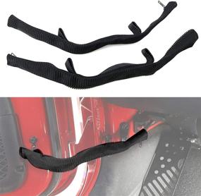 img 4 attached to Jade Online Jeep Wrangler Door Limiting Straps, Heavy Duty Door Check Straps for Jeep Wrangler JK JKU 2007-2018 (2PCS)