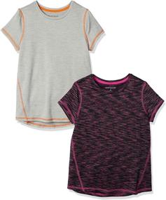 img 3 attached to 👚 Spacedye Toddler Short Sleeve Girls' Clothing by Amazon Essentials