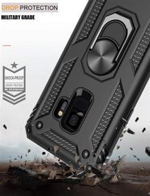 img 1 attached to 📱 LUMARKE Galaxy S9 Case - Passes 16ft Drop Test, Military Grade Heavy Duty Cover with Magnetic Kickstand. Compatible with Car Mount Holder. Protective Phone Case for Samsung Galaxy S9 in Black.