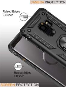 img 2 attached to 📱 LUMARKE Galaxy S9 Case - Passes 16ft Drop Test, Military Grade Heavy Duty Cover with Magnetic Kickstand. Compatible with Car Mount Holder. Protective Phone Case for Samsung Galaxy S9 in Black.