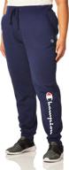 champion women's powerblend joggers with script logo logo