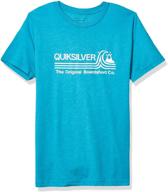 👦 quiksilver boys stone caribbean heather kids' apparel logo