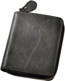 img 3 attached to 👔 Leaokuu Genuine Leather Cowhide Vertical Men's Accessories: Wallets, Card Cases & Money Organizers - Quality and Style Combined