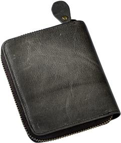 img 4 attached to 👔 Leaokuu Genuine Leather Cowhide Vertical Men's Accessories: Wallets, Card Cases & Money Organizers - Quality and Style Combined