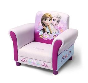 img 1 attached to 🪑 Dreamy Delight: Delta Children's Disney Frozen Upholstered Chair