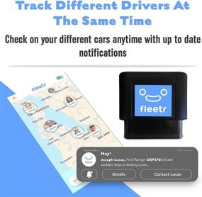 img 3 attached to 🚗 Fleetr GPS Tracker: Real-Time OBD Car Tracker for Kids, Family, and Business - Enhancing Car Security, Driver Safety & Fleet Monitoring"