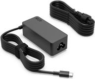 ⚡ high-performance 45w type-c ac charger for lenovo chromebook 100e 300e c330, thinkpad x1 carbon 20xw 20xx – power supply adapter cord logo