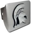 michigan state spartan silver hitch logo