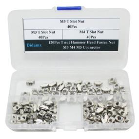 img 3 attached to 🔩 Didamx 120Pcs 2020 Series T-Nuts: Efficient Hammer Head Fasteners for Aluminum Profile