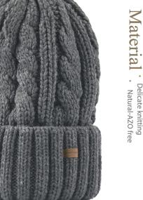 img 2 attached to Camptarce Winter Chunky Beanie Trendy Outdoor Recreation for Hiking & Outdoor Recreation Clothing