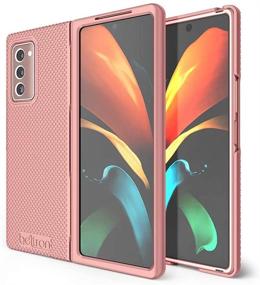 img 2 attached to 📱 BELTRON Case with Clip for Galaxy Z Fold2 5G - Rose: Snap-On Protective Cover with Rotating Belt Holster Combo and Kickstand for Samsung Galaxy Z Fold 2 2020 (SM-F916) - NOT Compatible with ZFold 3