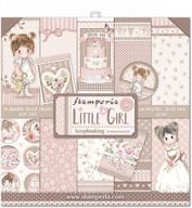 stamperia international, kft paper pad 12x12 10pk little girl: multicoloured crafting must-have logo