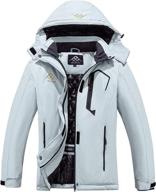 🧥 stay warm and dry with invachi women's waterproof snow ski jacket – mountain windproof winter coat with detachable hood логотип